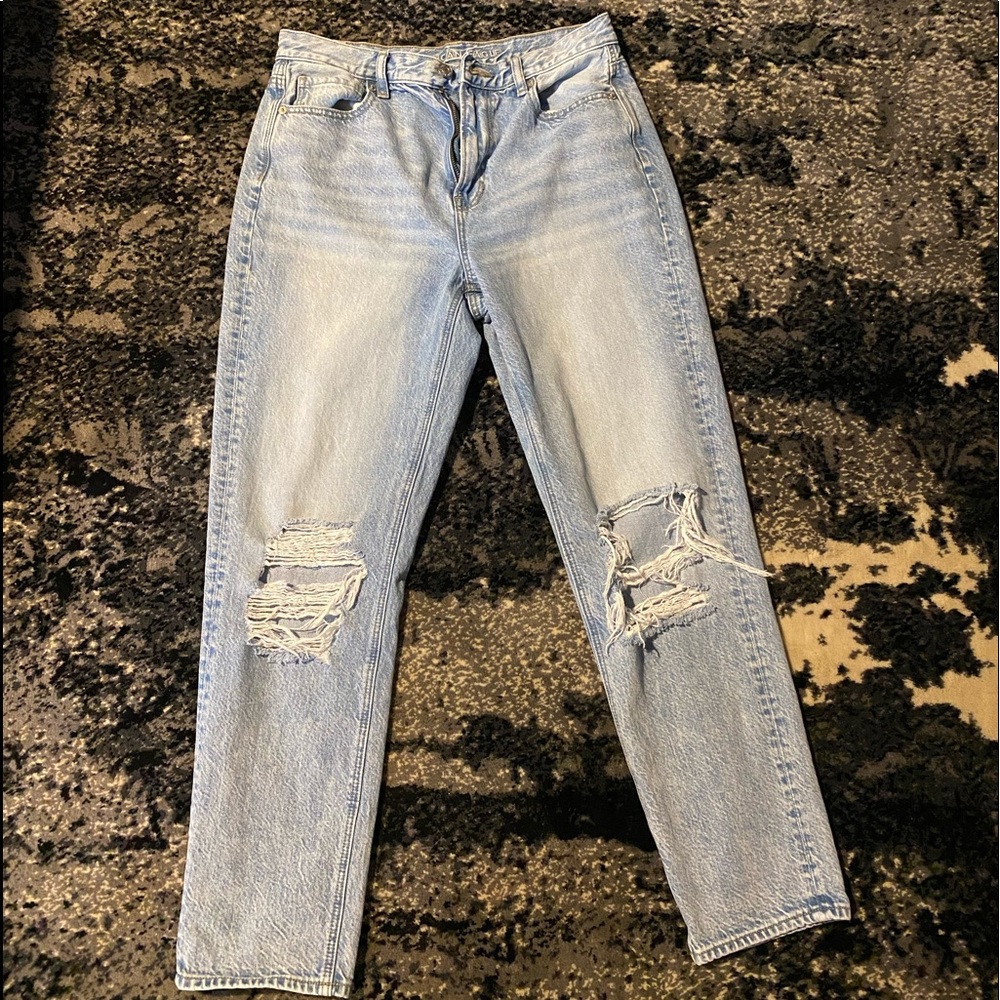 AE // Distressed Mom Jeans